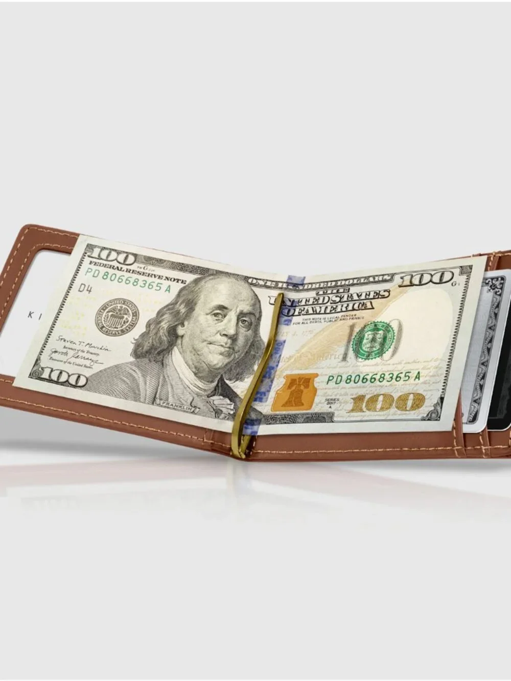 Kings Loot Money Clip Leather Wallet